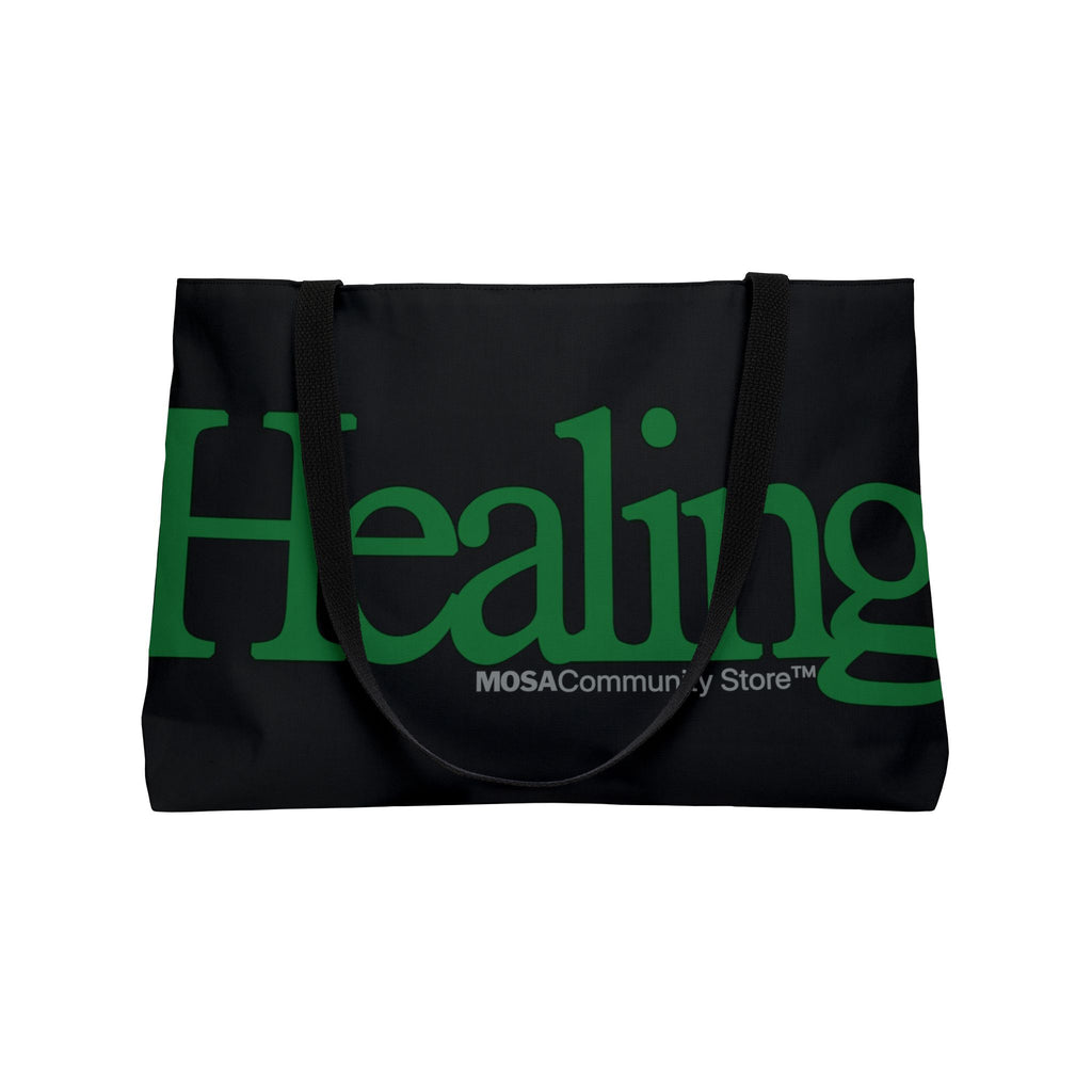 Healing Weekender Tote Bag - Black