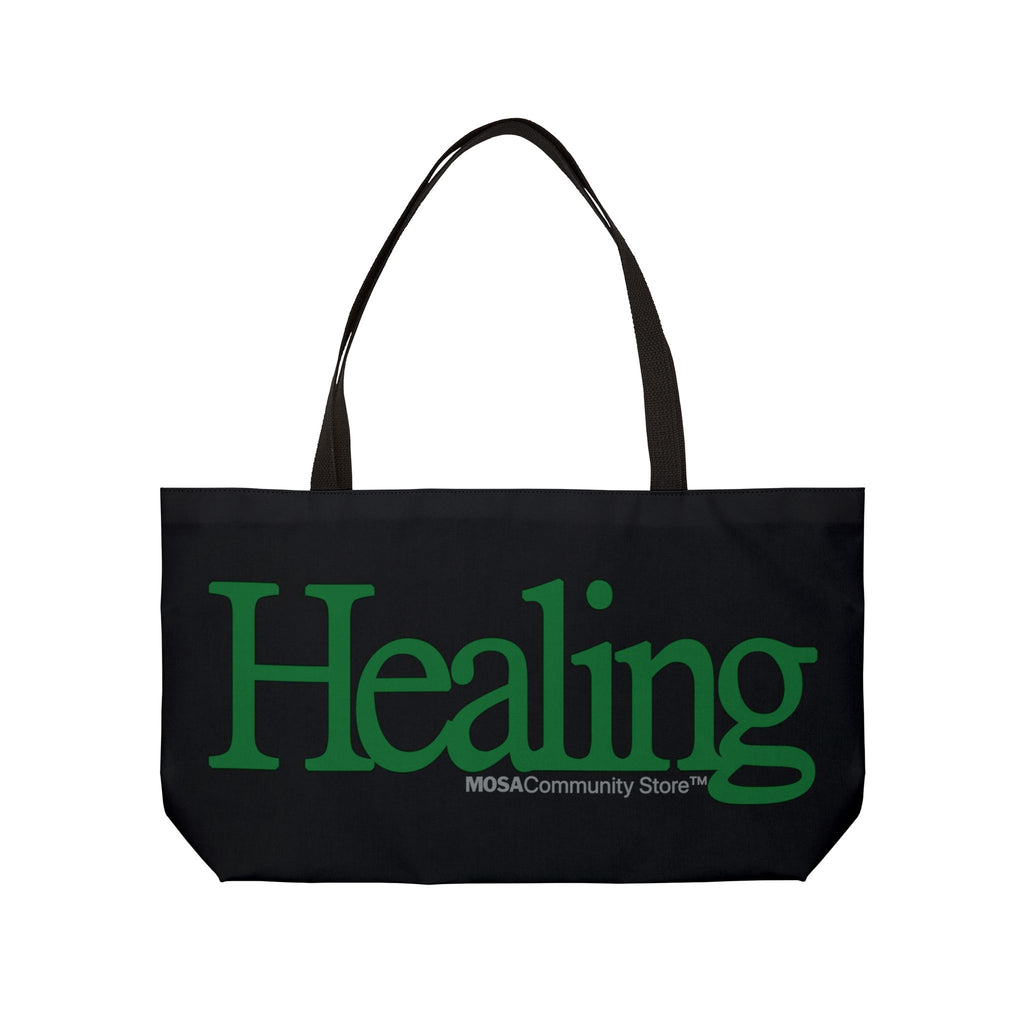Healing Weekender Tote Bag - Black