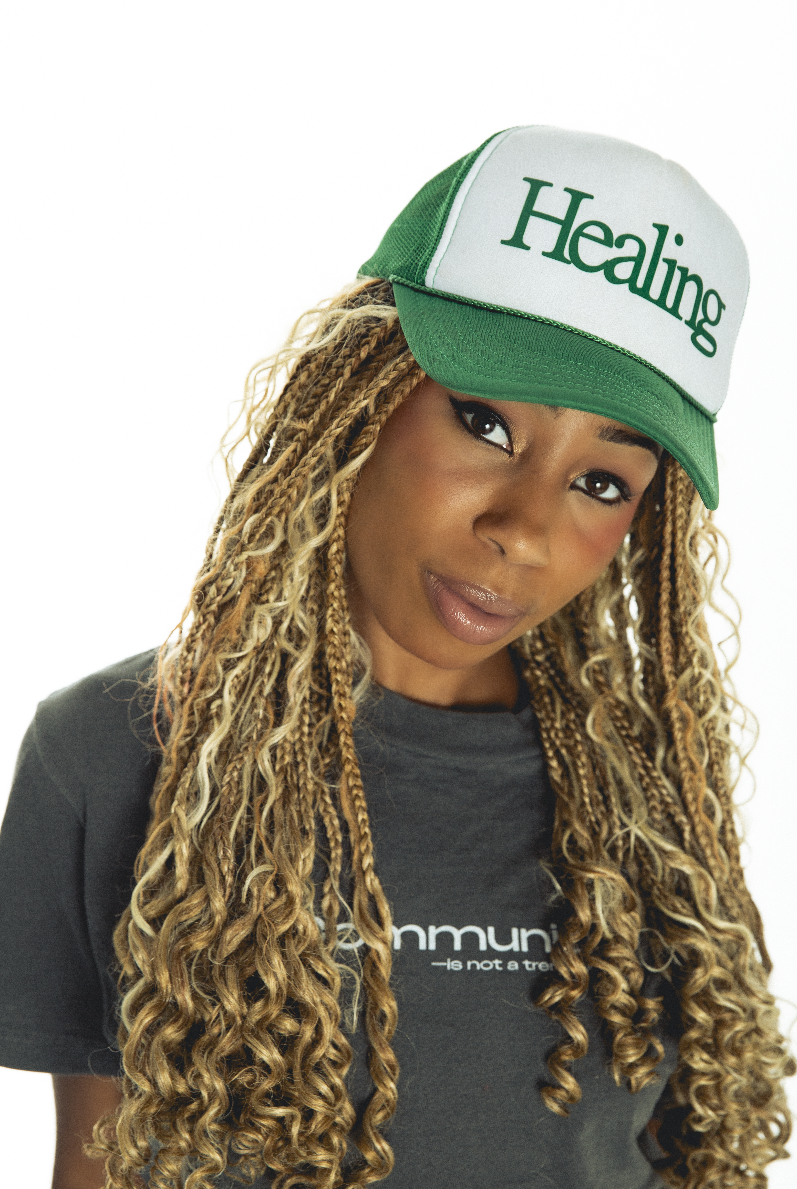 Faded Black Community Garment-Dyed Heavyweight Tee Shirt