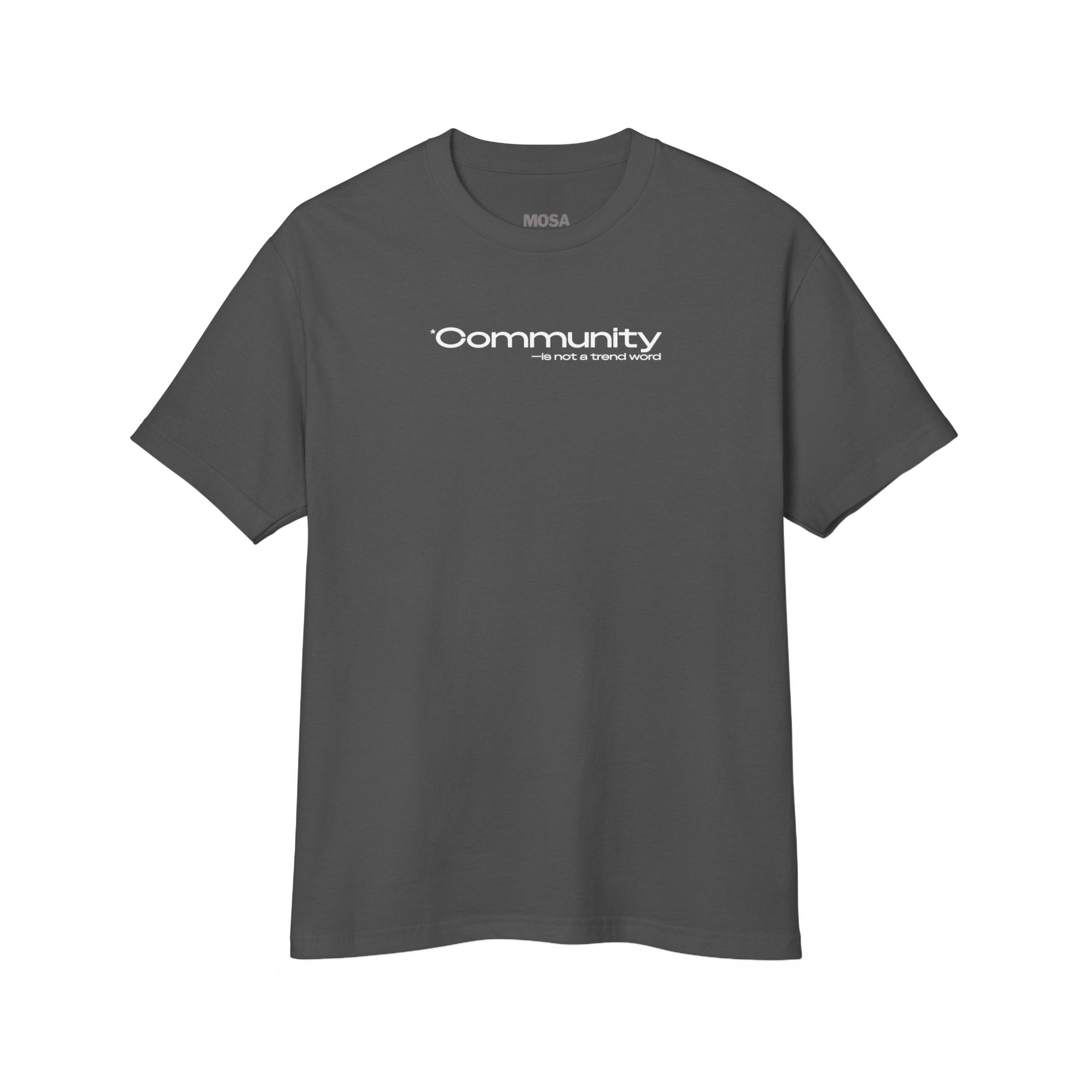 Faded Black Community Garment-Dyed Heavyweight Tee Shirt